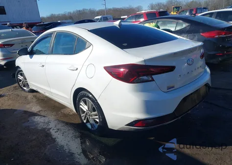 2019 Hyundai Elantra Sel z USA, uszkodzony, nr VIN 5NPD84LF0KH478894